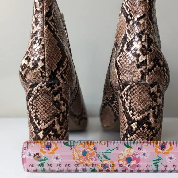 Lane Bryant Dream Cloud Cutout High Heel Bootie - Snakeskin - 11W - Picture 6 of 15